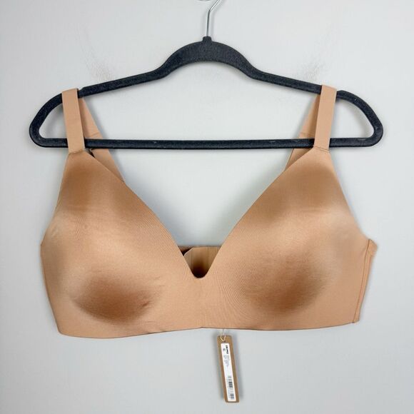 SKIMS | NEW Wireless Lightly Lined Bra in Ochre Women’s Size 44C - Picture 3 of 11